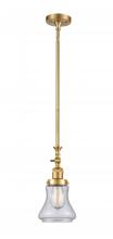  206-SG-G194-LED - Bellmont - 1 Light - 6 inch - Satin Gold - Stem Hung - Mini Pendant