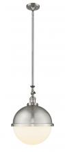  206-SN-HFS-121-SN-LED - Hampden - 1 Light - 13 inch - Brushed Satin Nickel - Stem Hung - Pendant