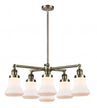  207-6CR-AB-G191 - Bellmont 6 Light Chandelier