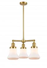  207-SG-G191-LED - Bellmont - 3 Light - 18 inch - Satin Gold - Stem Hung - Chandelier