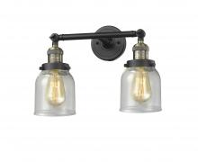  208-BAB-G54 - Bell - 2 Light - 16 inch - Black Antique Brass - Bath Vanity Light