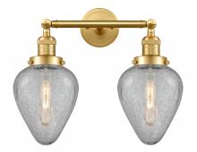  208-SG-G165-LED - Geneseo - 2 Light - 17 inch - Satin Gold - Bath Vanity Light