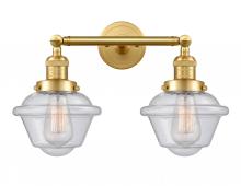  208-SG-G534-LED - Oxford - 2 Light - 17 inch - Satin Gold - Bath Vanity Light