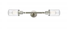  208L-SN-G312-LED - Dover - 2 Light - 5 inch - Brushed Satin Nickel - Bath Vanity Light