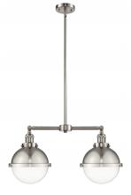  209-SN-HFS-82-SN-LED - Hampden - 2 Light - 18 inch - Brushed Satin Nickel - Stem Hung - Island Light