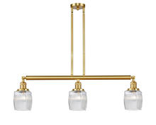  213-SG-G302 - Colton - 3 Light - 38 inch - Satin Gold - Stem Hung - Island Light