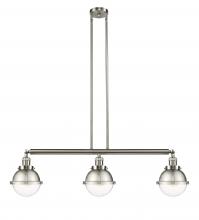  213-SN-HFS-62-SN-LED - Hampden - 3 Light - 40 inch - Brushed Satin Nickel - Stem Hung - Island Light