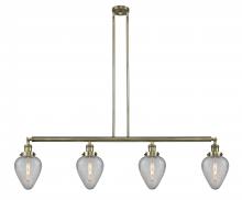  214-AB-G165-LED - Geneseo - 4 Light - 52 inch - Antique Brass - Stem Hung - Island Light