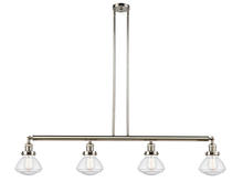  214-PN-G324-LED - Olean - 4 Light - 51 inch - Polished Nickel - Stem Hung - Island Light