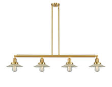  214-SG-G2-LED - Halophane - 4 Light - 53 inch - Satin Gold - Stem Hung - Island Light