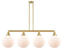  214-SG-G201-12 - Beacon - 4 Light - 56 inch - Satin Gold - Stem Hung - Island Light