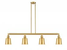  214-SG-M9-SG - Addison - 4 Light - 50 inch - Satin Gold - Stem Hung - Island Light