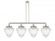  214-SN-G664-12 - Bullet - 4 Light - 50 inch - Brushed Satin Nickel - Stem Hung - Island Light