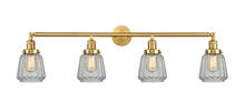  215-SG-G142-LED - Chatham - 4 Light - 42 inch - Satin Gold - Bath Vanity Light