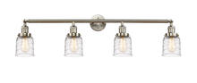  215-SN-G513 - Bell - 4 Light - 42 inch - Brushed Satin Nickel - Bath Vanity Light