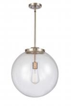  221-1S-SN-G204-16 - Beacon - 1 Light - 16 inch - Brushed Satin Nickel - Cord hung - Pendant