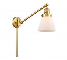  237-SG-G61 - Cone - 1 Light - 8 inch - Satin Gold - Swing Arm