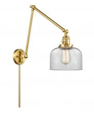  238-SG-G72 - Bell - 1 Light - 8 inch - Satin Gold - Swing Arm