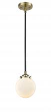  284-1S-BAB-G201-6 - Beacon - 1 Light - 6 inch - Black Antique Brass - Cord hung - Mini Pendant