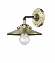  284-1W-BAB-M4-AB - Railroad - 1 Light - 8 inch - Black Antique Brass - Sconce