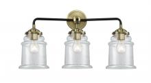  284-3W-BAB-G182 - Canton - 3 Light - 24 inch - Black Antique Brass - Bath Vanity Light