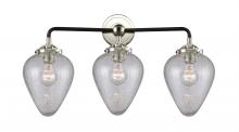  284-3W-BPN-G165 - Geneseo - 3 Light - 25 inch - Black Polished Nickel - Bath Vanity Light