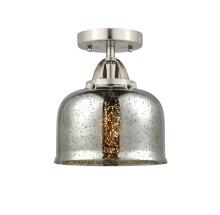  288-1C-SN-G78 - Bell - 1 Light - 8 inch - Brushed Satin Nickel - Semi-Flush Mount