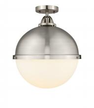  288-1C-SN-HFS-121-SN-LED - Hampden - 1 Light - 13 inch - Brushed Satin Nickel - Semi-Flush Mount