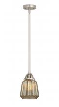  288-1S-SN-G146 - Chatham - 1 Light - 7 inch - Brushed Satin Nickel - Cord hung - Mini Pendant