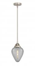  288-1S-SN-G165-LED - Geneseo - 1 Light - 7 inch - Brushed Satin Nickel - Cord hung - Mini Pendant