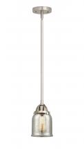  288-1S-SN-G58 - Bell - 1 Light - 5 inch - Brushed Satin Nickel - Cord hung - Mini Pendant