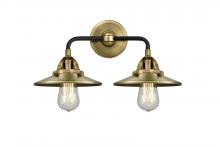  288-2W-BAB-M4-AB - Railroad - 2 Light - 16 inch - Black Antique Brass - Bath Vanity Light