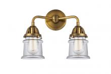  288-2W-BB-G182S-LED - Canton - 2 Light - 13 inch - Brushed Brass - Bath Vanity Light