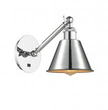  317-1W-PC-M8-LED - Smithfield - 1 Light - 7 inch - Polished Chrome - Sconce