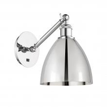  317-1W-PC-MBD-75-PC-LED - Bristol - 1 Light - 8 inch - Polished Chrome - Sconce