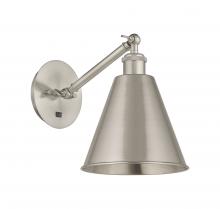  317-1W-SN-MBC-8-SN - Berkshire - 1 Light - 8 inch - Brushed Satin Nickel - Sconce