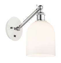  317-1W-WPC-G558-6GWH - Bella - 1 Light - 6 inch - White Polished Chrome - Sconce