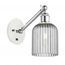  317-1W-WPC-G559-5SM - Bridal Veil - 1 Light - 5 inch - White Polished Chrome - Sconce