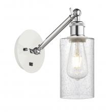  317-1W-WPC-G804 - Clymer - 1 Light - 4 inch - White Polished Chrome - Sconce