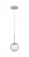  320-1P-SN-G320-6CL-SN - Barrington - 1 Light - 6 inch - Brushed Satin Nickel - Cord hung - Mini Pendant