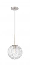  321-1P-SN-G320-10CL-SN - Barrington - 1 Light - 10 inch - Brushed Satin Nickel - Cord hung - Mini Pendant