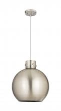  410-1PL-SN-M410-14SN - Newton Sphere - 1 Light - 14 inch - Satin Nickel - Cord hung - Pendant