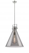 Innovations Lighting 411-1SL-PN-G411-18SM - Newton Cone - 1 Light - 18 inch - Polished Nickel - Cord hung - Pendant