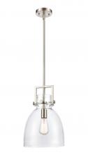  411-1SM-SN-G412-10CL - Newton Bell - 1 Light - 10 inch - Satin Nickel - Mini Pendant