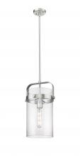  413-1SM-SN-G413-1S-8SDY - Pilaster - 1 Light - 8 inch Glass - Satin Nickel - Pendant