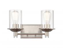  417-2W-SN-G4174-LED - Manhattan - 2 Light - 15 inch - Satin Nickel - Bath Vanity Light