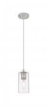  434-1P-SN-G434-7CL - Crown Point - 1 Light - 5 inch - Satin Nickel - Pendant