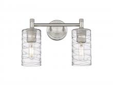  434-2W-SN-G434-7DE - Crown Point - 2 Light - 14 inch - Satin Nickel - Bath Vanity Light