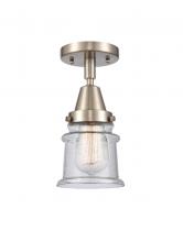  447-1C-SN-G184S - Canton - 1 Light - 6 inch - Brushed Satin Nickel - Flush Mount