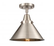  447-1C-SN-M10-SN - Briarcliff - 1 Light - 10 inch - Brushed Satin Nickel - Flush Mount